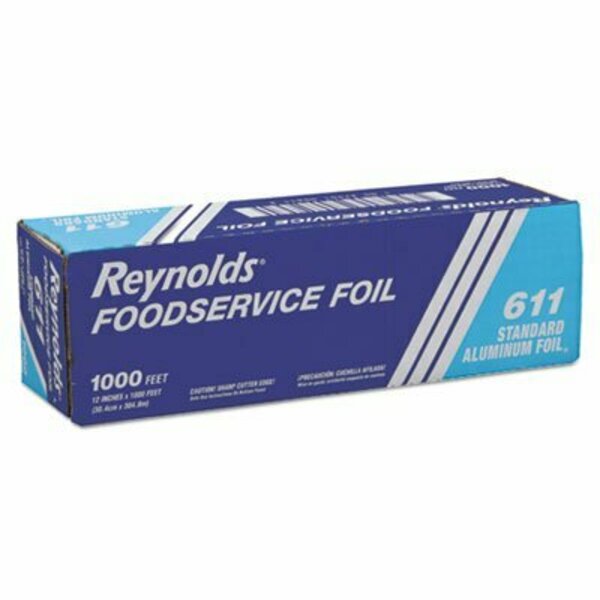 Alcoa Reynolds Reynolds, Standard Aluminum Foil Roll, 12in X 1000 Ft, Silver 611